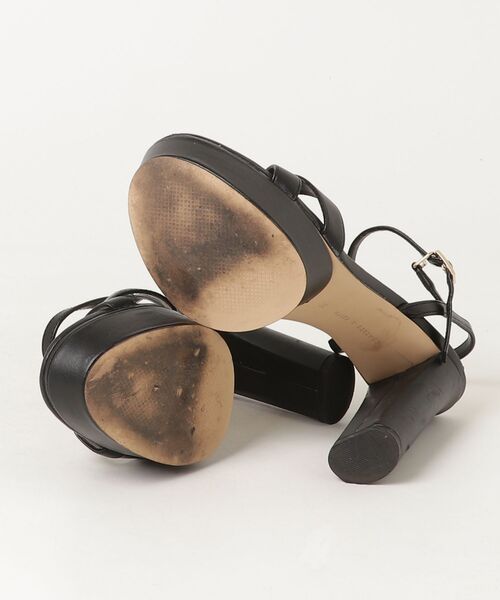 「CHARLES & KEITH」 ヒールサンダル 23cm ブラック レディース_画像3