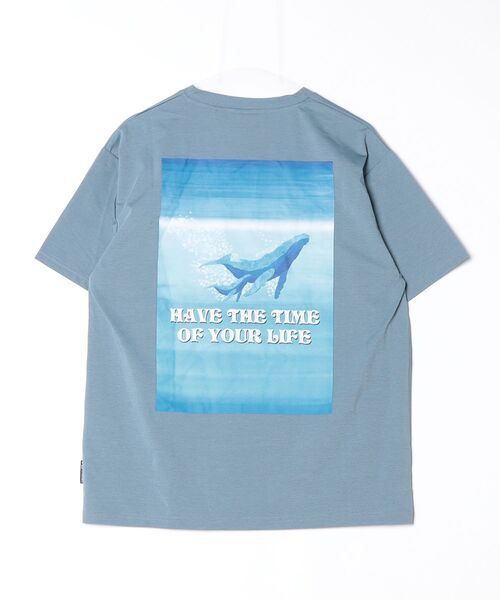 「gym master」 半袖Tシャツ LARGE グレイッシュブルー メンズ_画像2