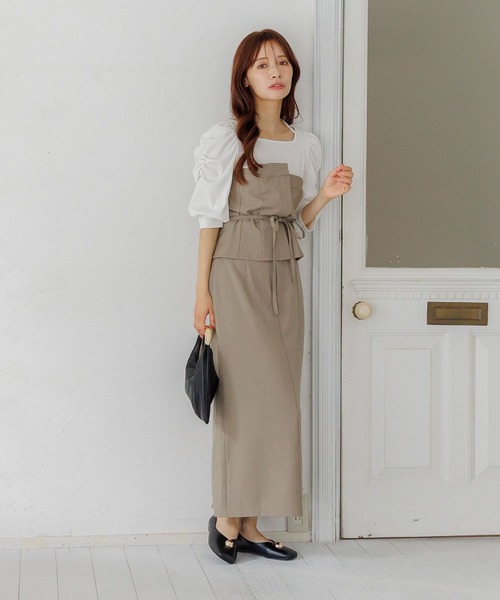 「mysty woman」 セットアップ FREE チャコールグレー レディース_画像5