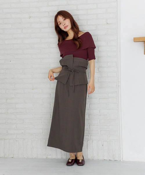 「mysty woman」 セットアップ FREE チャコールグレー レディース_画像7