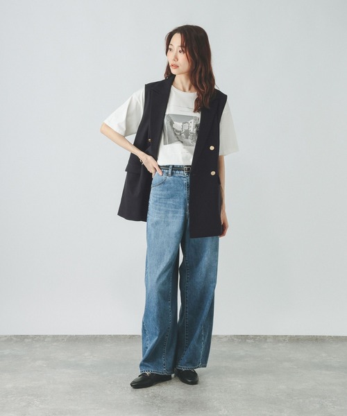GLOBAL WORK（グローバルワーク） ベスト ジレ お手入れラクラク