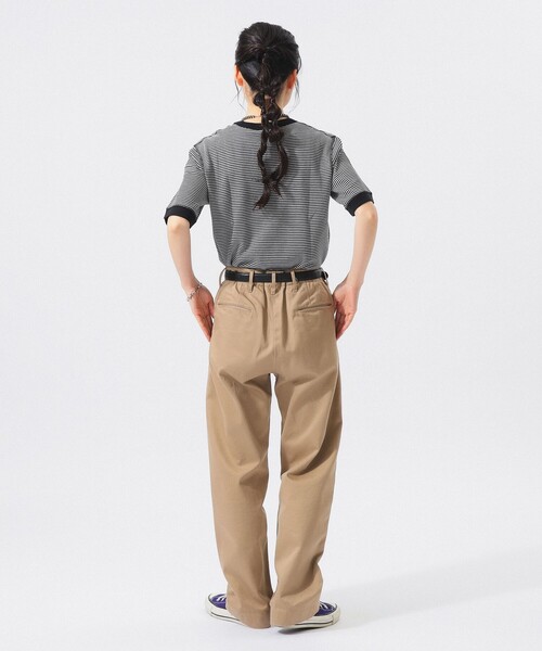 tシャツ 「別注」Healthknit / ワッフル ボーダー Tシャツ レディースの画像