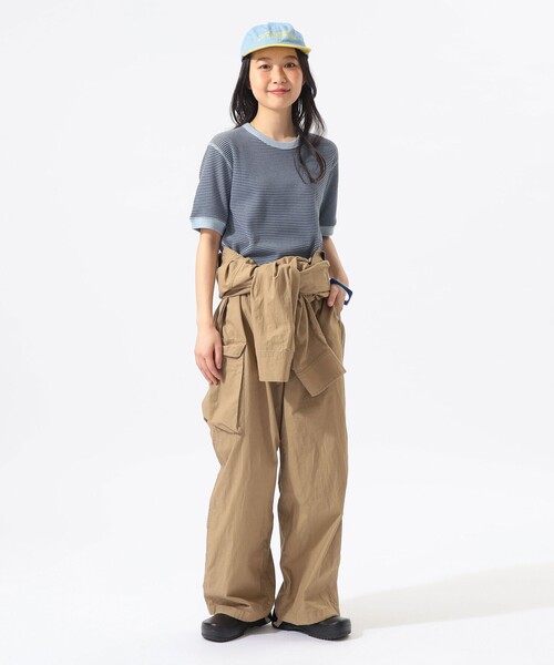 tシャツ 「別注」Healthknit / ワッフル ボーダー Tシャツ レディースの画像