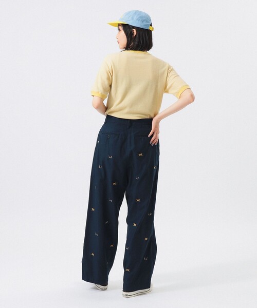 tシャツ 「別注」Healthknit / ワッフル ボーダー Tシャツ レディースの画像
