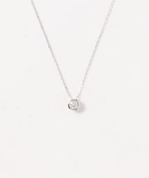 con affetto ネックレス K18ダイヤラウンドネックレス レディース