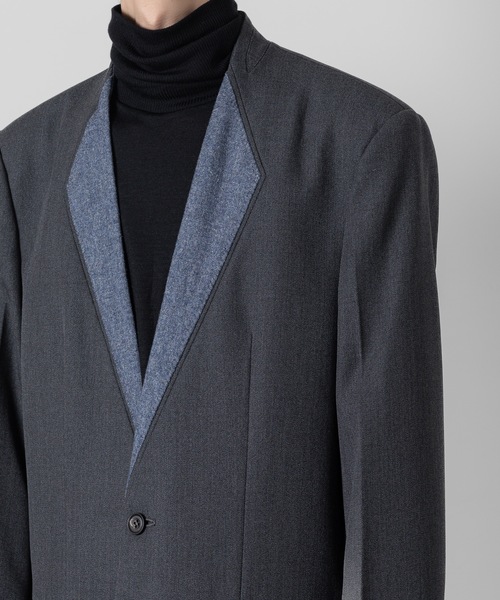 ATO（アトウ） ジャケット テーラードジャケット collar cloth long