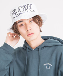 モラビト　バゲットハット　ベージュ系　シルバーロゴプレート モラビト バゲットハット ベージュ系 シルバーロゴプレート