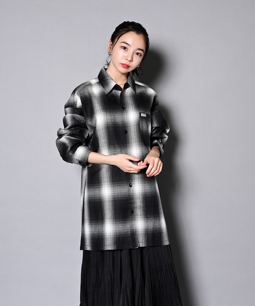 人気新作 シャツ 長袖シャツ ZOZOTOWN PayPayモール店 - 通販 - PayPayモール ブラウス Cal Top-OMBRE CHECK LS-SHOIRTS/キャルトップ チェック 即納最新作