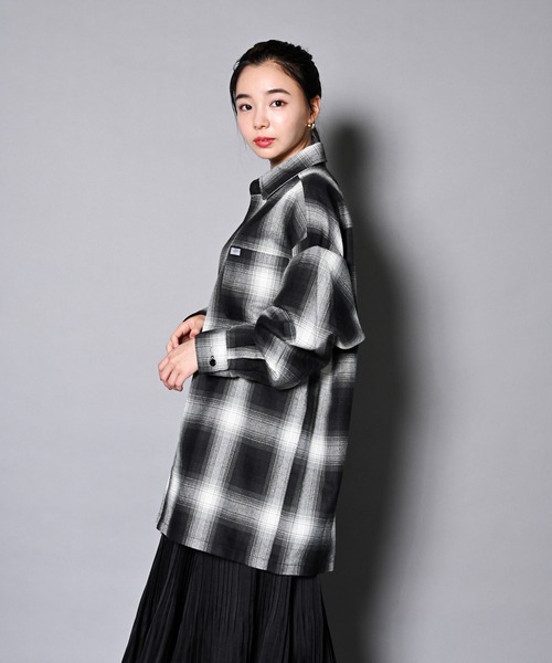 人気新作 シャツ 長袖シャツ ZOZOTOWN PayPayモール店 - 通販 - PayPayモール ブラウス Cal Top-OMBRE CHECK LS-SHOIRTS/キャルトップ チェック 即納最新作