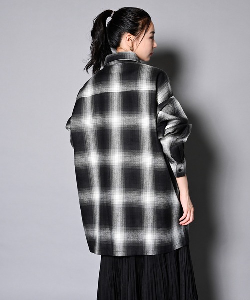人気新作 シャツ 長袖シャツ ZOZOTOWN PayPayモール店 - 通販 - PayPayモール ブラウス Cal Top-OMBRE CHECK LS-SHOIRTS/キャルトップ チェック 即納最新作