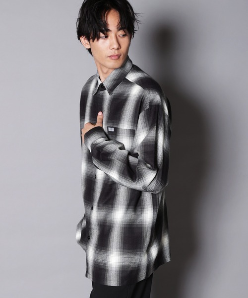 人気新作 シャツ 長袖シャツ ZOZOTOWN PayPayモール店 - 通販 - PayPayモール ブラウス Cal Top-OMBRE CHECK LS-SHOIRTS/キャルトップ チェック 即納最新作