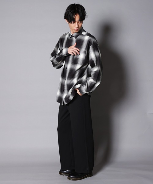 人気新作 シャツ 長袖シャツ ZOZOTOWN PayPayモール店 - 通販 - PayPayモール ブラウス Cal Top-OMBRE CHECK LS-SHOIRTS/キャルトップ チェック 即納最新作