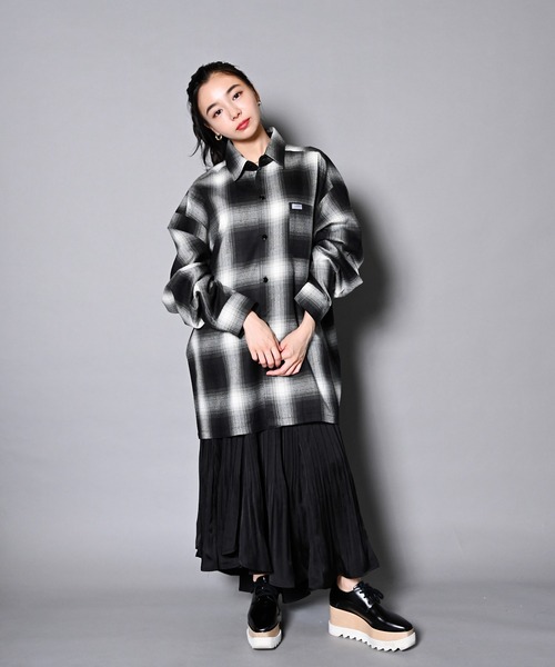 人気新作 シャツ 長袖シャツ ZOZOTOWN PayPayモール店 - 通販 - PayPayモール ブラウス Cal Top-OMBRE CHECK LS-SHOIRTS/キャルトップ チェック 即納最新作