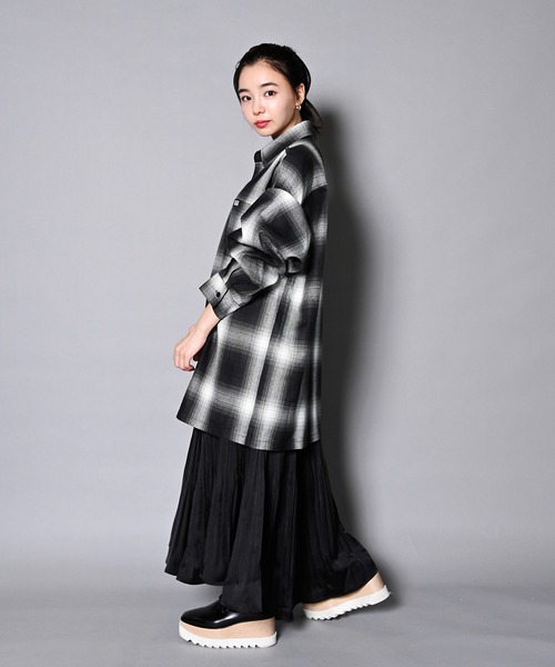 人気新作 シャツ 長袖シャツ ZOZOTOWN PayPayモール店 - 通販 - PayPayモール ブラウス Cal Top-OMBRE CHECK LS-SHOIRTS/キャルトップ チェック 即納最新作