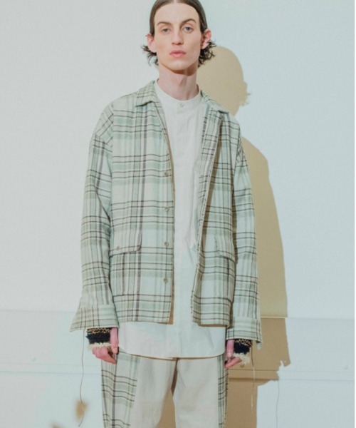 シャツ check zip shirt メンズ レディース