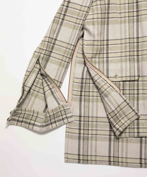 シャツ check zip shirt メンズ レディース