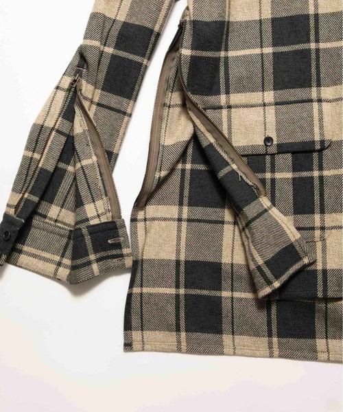 シャツ check zip shirt メンズ レディース