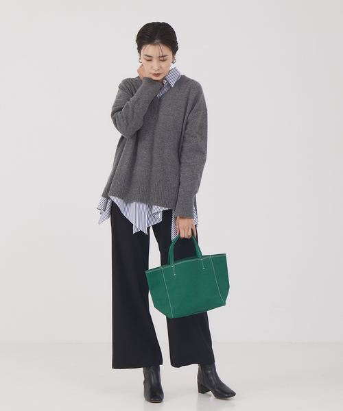 qualite（カリテ） トートバッグ 「e×qualite」キャンバススクエア