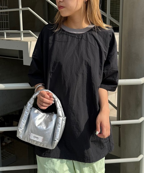 tシャツ 「ZOZO限定」配色ハーフスリーブナイロンプルオーバー レディース メンズ