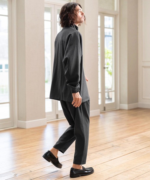ジャケット・アウター groundY ZIPUP STANDING COLLAR LONG SHIRT groundY ZIPUP GroundY ZIP-UP STANDINGCOLLAR LONGSHIRT STANDING