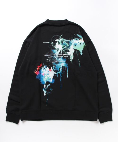 トレーナー スウェット SPACE SWEAT トップス レディース メンズ uricca スウェット トレーナー トップス レディース 春 長袖 黒