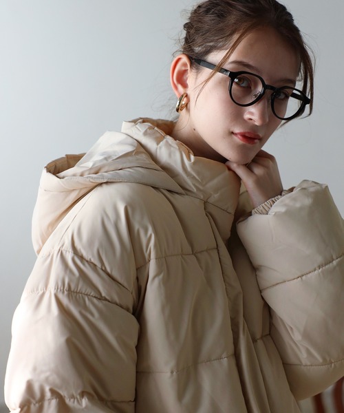 TRIANGLE PALETTE ダウンコート ダウンジャケット フード付き 中綿