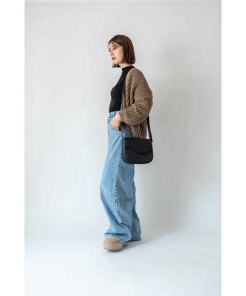 〈完売モデル〉  Jeans ショルダーバッグ CIASENSE ショルダーバッグ ビッグマルチポケットヴィンテージデザイン