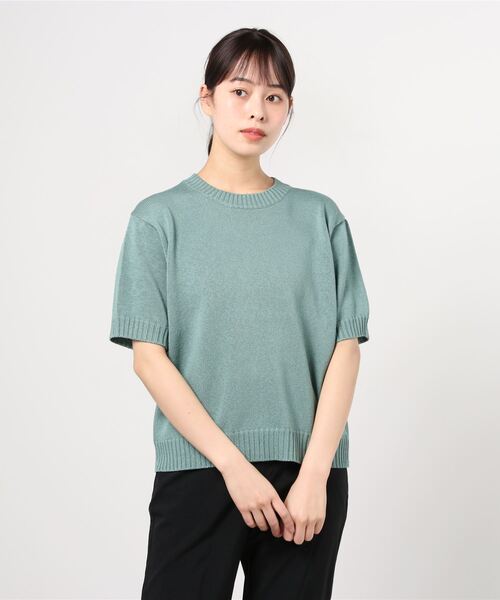 Steven Alan」 半袖ニット FREE グリーン レディース : 79216650 