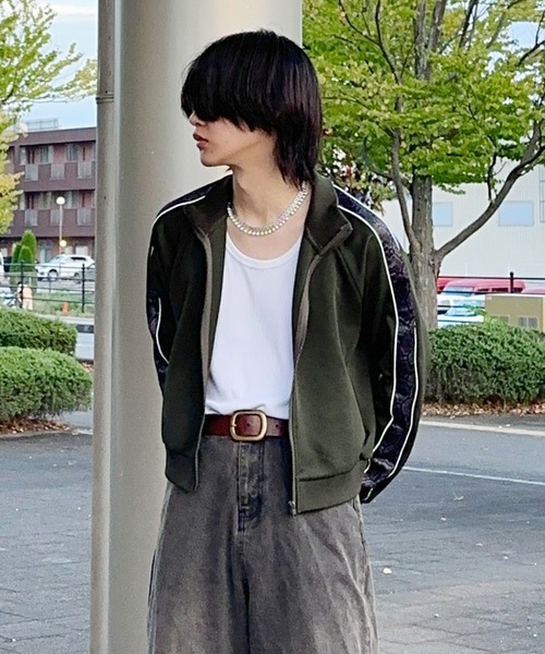 ROOP TOKYO ジャージ パイソン柄トラックジャケット ショート丈