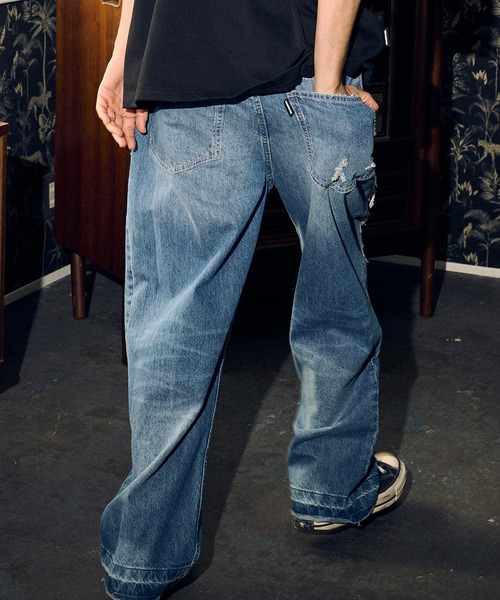 ADAMPATEK アダムパテック クラッシュルーズデニムパンツ サイズ2 ADAM PATEK ジーンズ ADAMPATEK/clash looose denim/クラッシュ