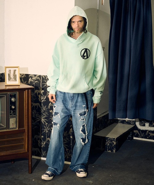 ADAM PATEK ジーンズ ADAMPATEK/clash looose denim/クラッシュ