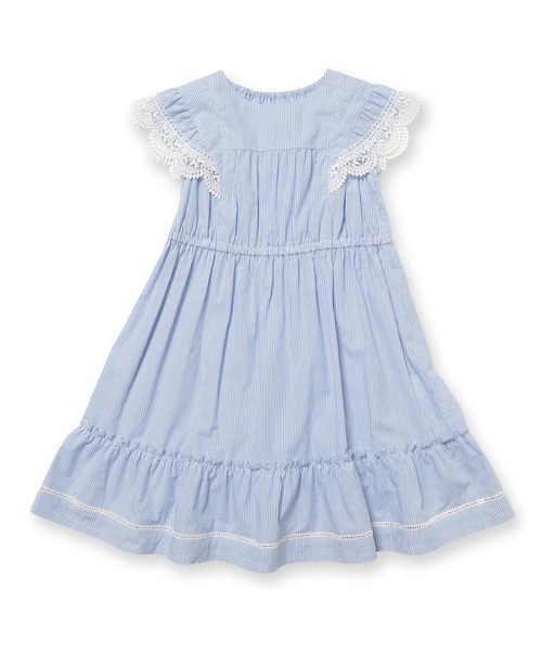 ストライプレースワンピース CHOPIN ワンピース ストライプレースワンピース キッズ 子供服