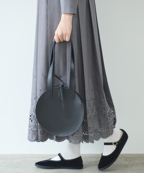 ビュルデサボン  まるバッグ bulle de savon（ビュルデサボン） ハンドバッグ leather まるbag