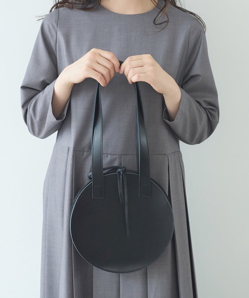 bulle de savon（ビュルデサボン） ハンドバッグ leather まるbag 