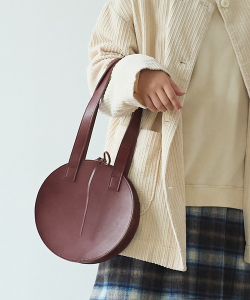 ビュルデサボン  まるバッグ bulle de savon（ビュルデサボン） ハンドバッグ leather まるbag