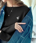 ニット セーター 大人のベーシックニット。ワン...の詳細画像5