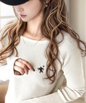 ニット セーター 大人のベーシックニット。ワン...の詳細画像1