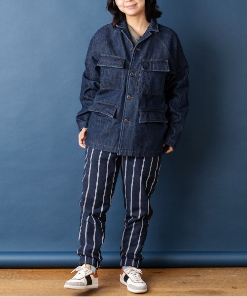 gym master（ジムマスター） カバーオール ボンディングデニム