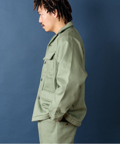 gym master カバーオール ボンディングデニム・カツラギフラップ