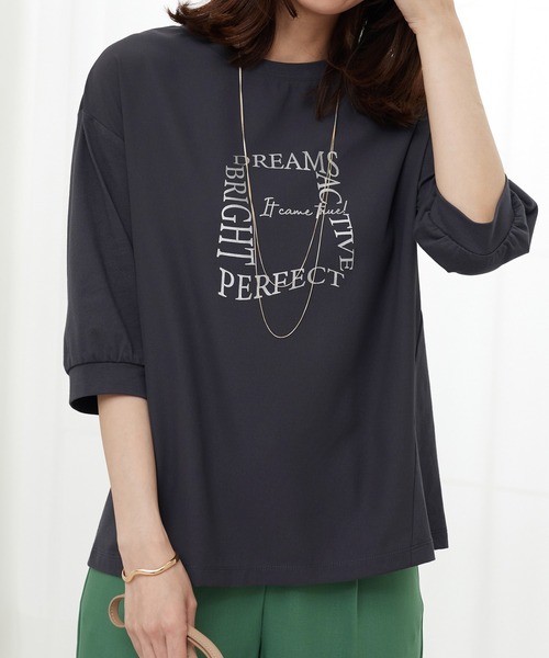 異素材シャツプルオーバー レディース BEAMS HEART tシャツ アシンメトリー 異素材プルオーバー