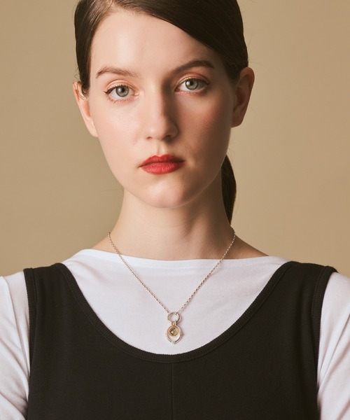 agete K10クォーツ／ラブラドライトチャーム agete（アガット） チャーム K10クォーツ／ラブラドライトチャーム