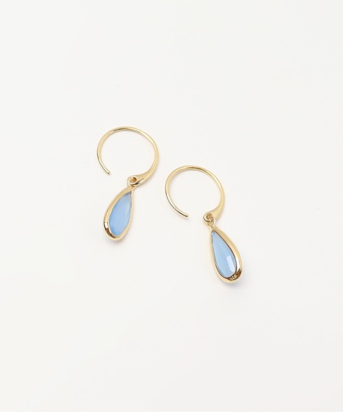 anq.（アンク） ピアス 「anq.」SV925・スモーキークォーツ/グリーン