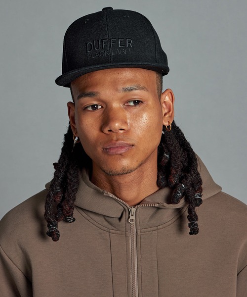 FR2キャップ　Random Embroidery Flat Visor Cap The DUFFER of ST.GEORGE キャップ 帽子 「BLACK LABEL