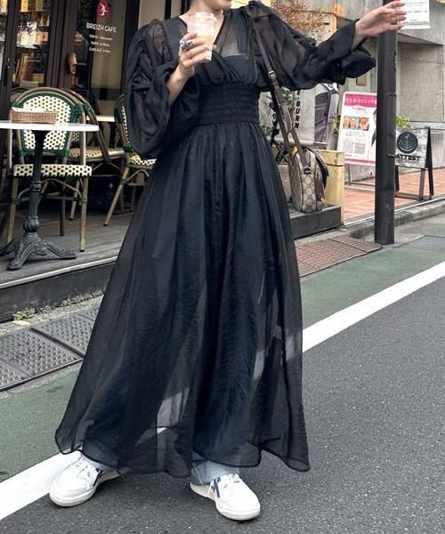 Alley by w closet（アリーバイダブルクローゼット） 7分袖ワンピース