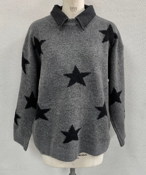 MARK & LONA 星柄セーター 新品タグ付き MARK & LONA 星柄セーター 新品タグ付き MARK & LONA 星柄