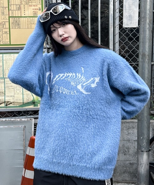 A'gem 9 セーター ニット A'GEM/9 × .kom 「A'GEM/9/エージェム