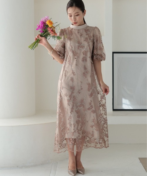 PREFERIR（プレフェリール） ドレス チュール刺繍 Aライン結婚式