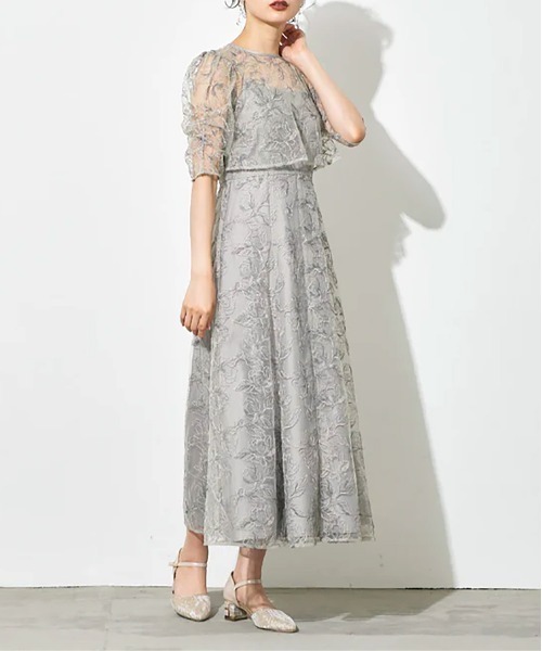 SETUP7（セットアップセブン） ドレス 「metoi」エンブロイダリー