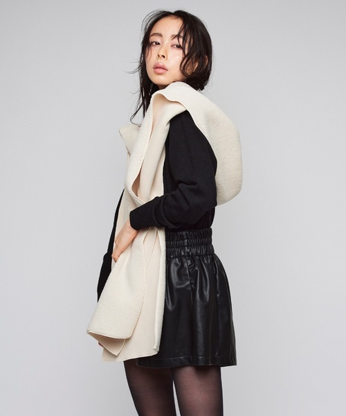 Narcissus（ナルシス） マフラー ストール 「2WAY」ボアフードマフラー