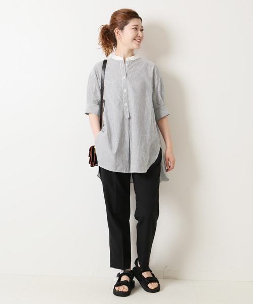 「Spick & Span」 半袖ブラウス FREE ブラック レディース Spick＆Span 「Spick & Span」 半袖ブラウス FREE ブラック系